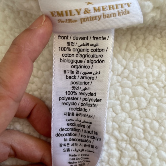 2/$40 Pottery Barn Organic Cotton knitted Baby blanket - Picture 3 of 4